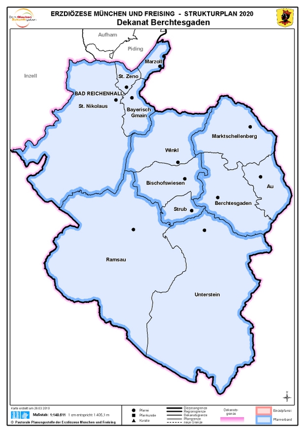 Karte Dekanat Berchtesgaden