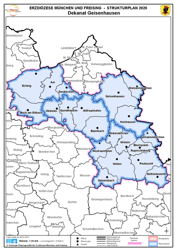 Karte Dekanat Geisenhausen
