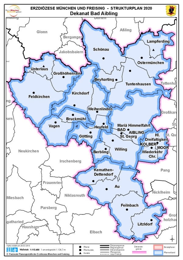 karte Dekanat Bad Aibling