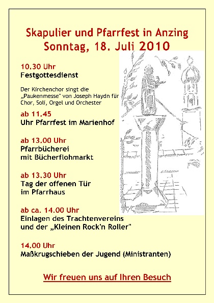 Skapulier und Pfarrfest