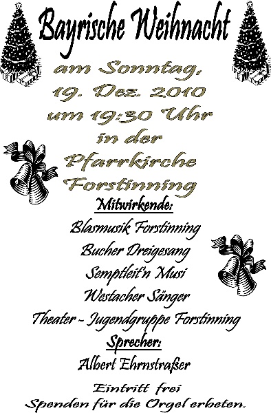 Plakat Bayerische Weihnacht