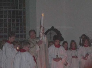 Weihe Osterkerze