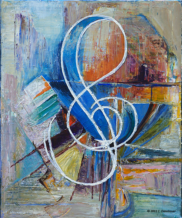 Notenschlüssel, Acryl auf Leinwand
Christina Dannhauer