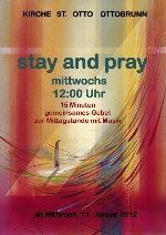 Plakat stay and pray