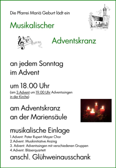 musikalischer Adventkranz