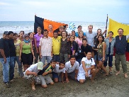 BDKJ in Manabi, am Strand