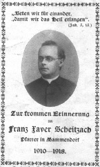 Pfarrer Franz Xaver Scheitzach