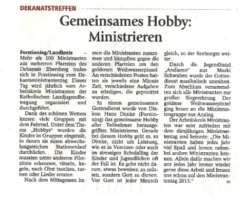 Bericht Ebersberger Zeitung vom 09.07.2012