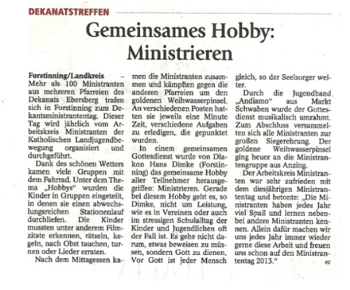 Bericht Ebersberger Zeitung vom 09.07.2012