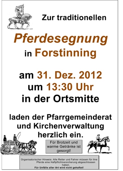 Pferdesegnung
