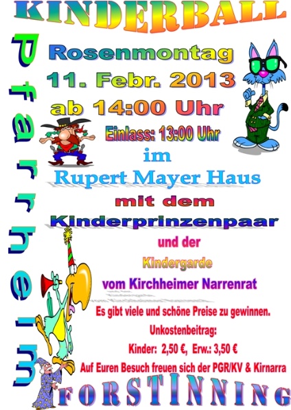 Plakat Kinderball  2013