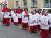 Minis bei der Fronleichnamsprozession 2011
