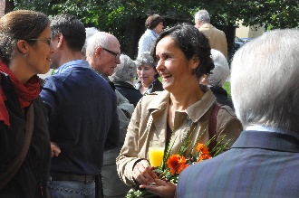 Begrüßung von Frau Nürnberger