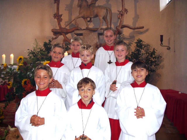 Ministranten in Wang