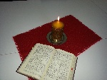 Kerze für Gebetskreis