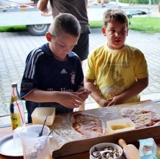 Pizza backen