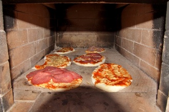Pizza backen