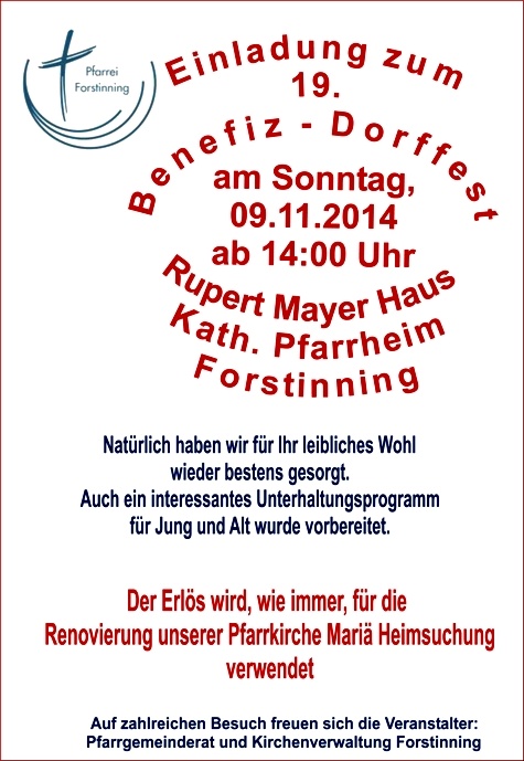 Plakat Benifzdorffest