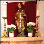 Renovierter Hl. Nikolaus in der Kuratiekirche Baumgarten