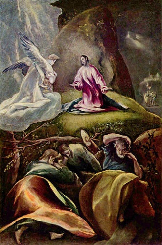 Jesus am Ölberg