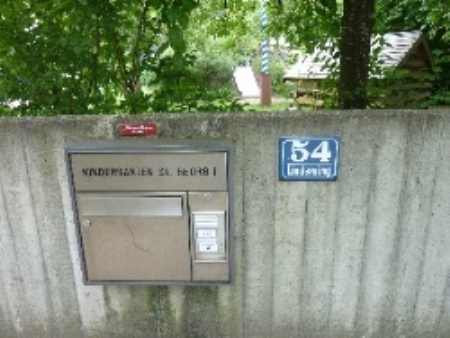 Eingang Briefkasten