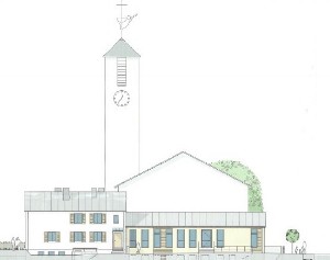 Bauplan Ansicht Ost