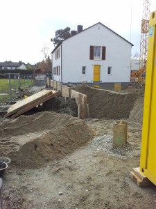 Baugrube Verbau