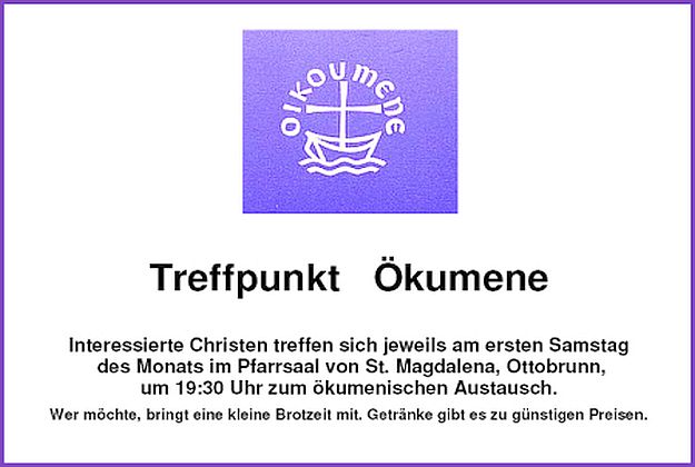 Kopfbild Ökumenetreff in St. Magdalena