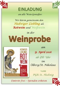 Plakat Weinprobe