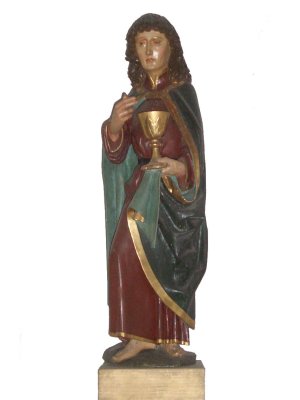 Plastik des Heiligen Johannes, entstanden um 1480