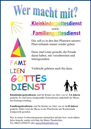 Familiengottesdienste Große Vorschau