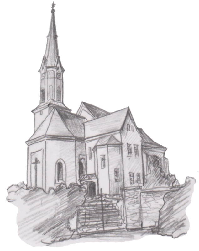 Bleistiftgrafik St. Stephanus