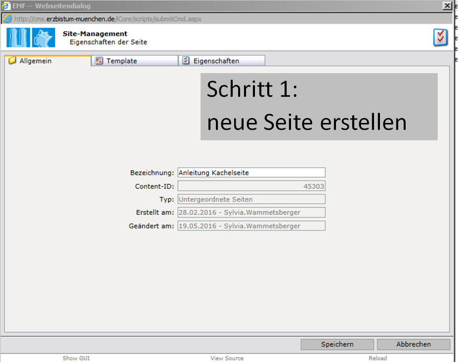 1. Schritt