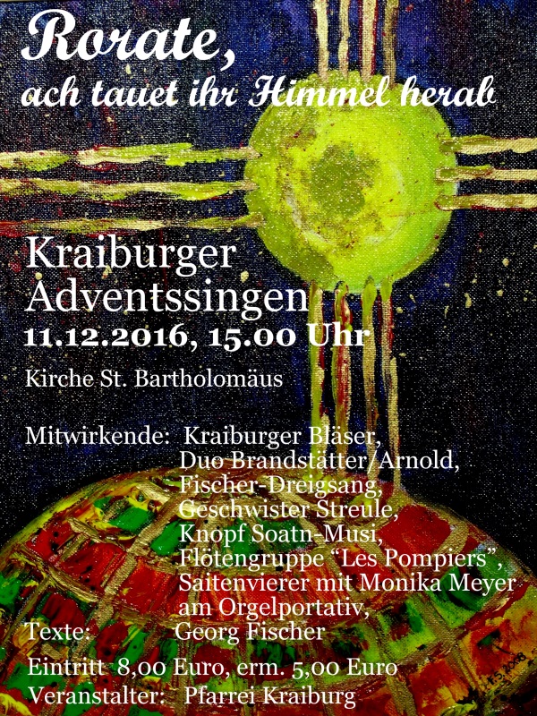 Plakat Adventssingen 2016