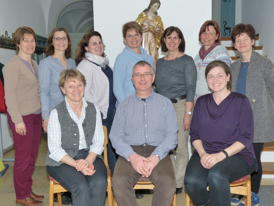Vorstandschaft mit Pfr. Baumgartner