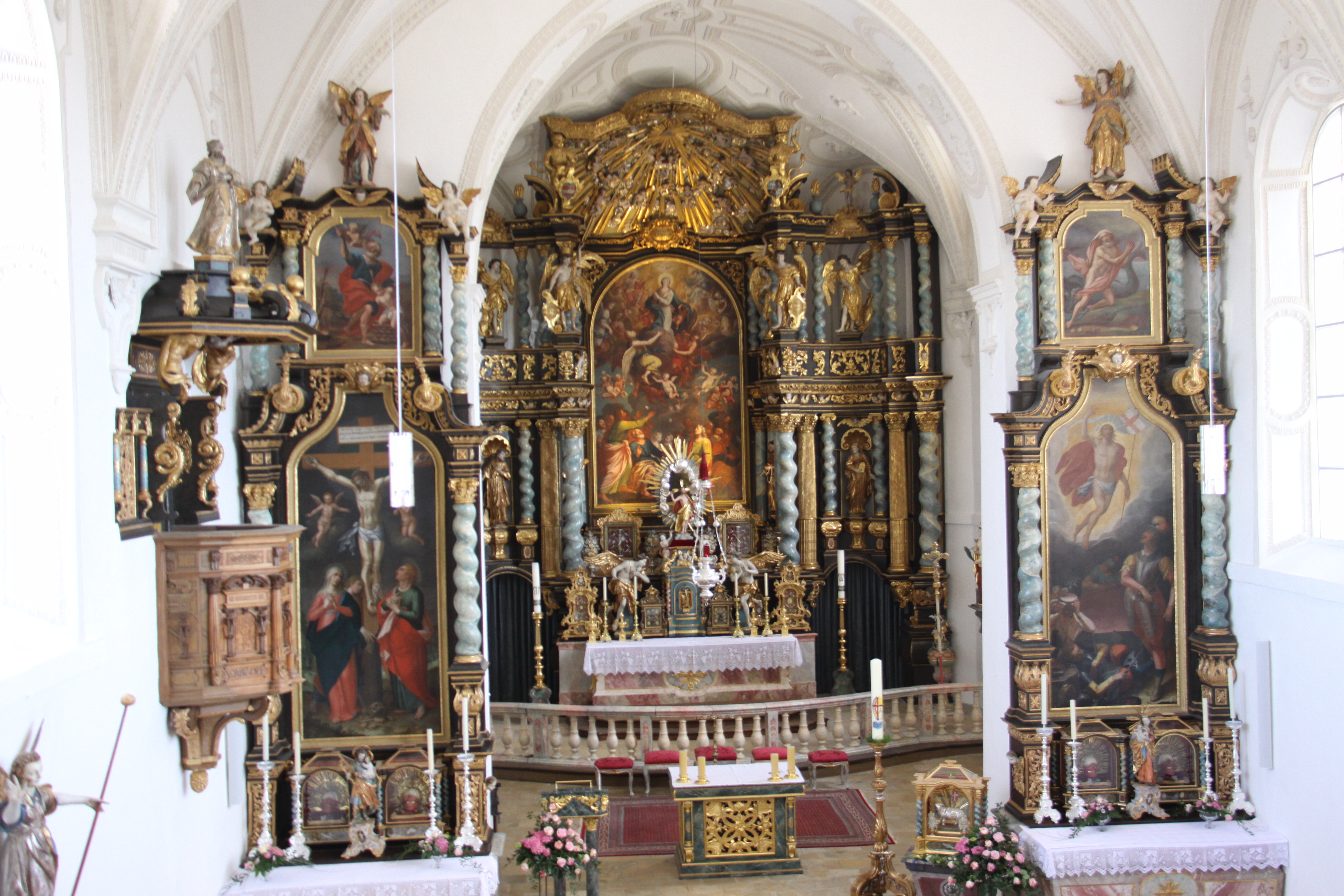 Altarbild der Wallfahrtskapelle "Maria - Himmelfahrt" Hpbg