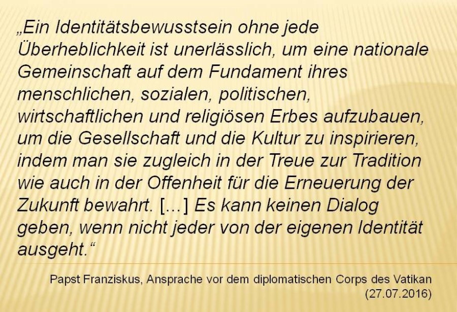 Identitätsbewusstsein für Dialog
