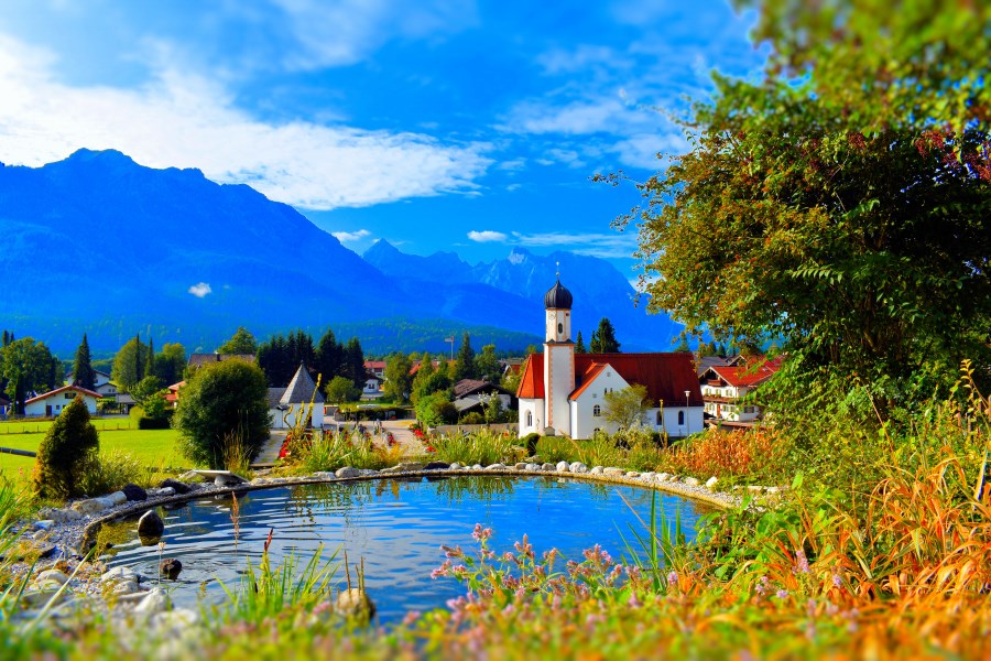 Pfarrkirche St. Jakob Wallgau, fotografiert von der Sonnleiten 

Bild: Florian Neuner