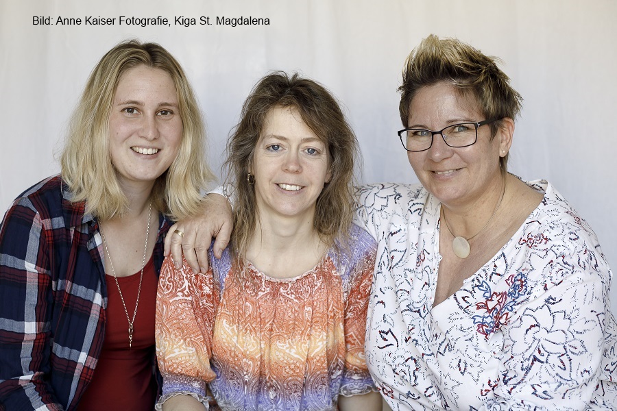 das drachenstarke Team der roten Gruppe