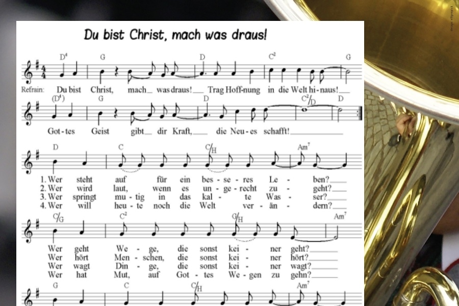 Lied: Du bist Christ
