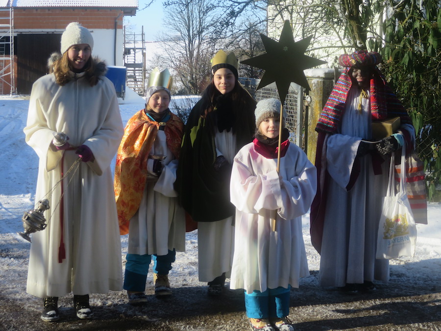 Minis als Sternsinger