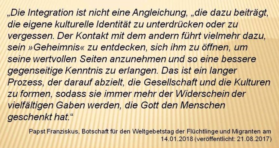 Integration als Geheimnis entdecken