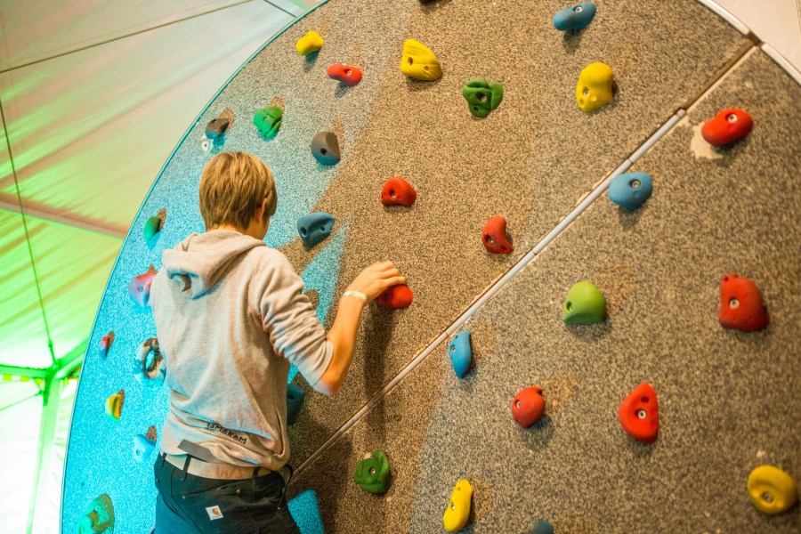 Kletterwand an Jugendkorbi 2017