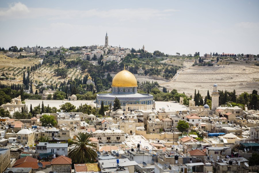 Jerusalem Blick auf Altstadt und Felsendom