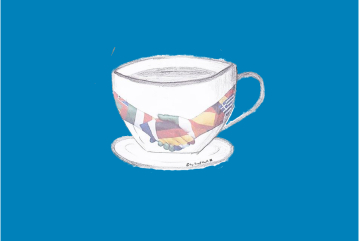 Cafe International Kachel