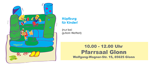 Kindersachen Basar Glonn - Hüpfburg
