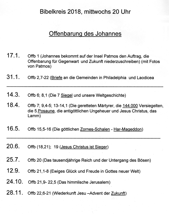 Bibelkreis  2018