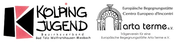Arta Terme und Kolping Jugend Logo