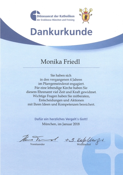 Dankurkunde