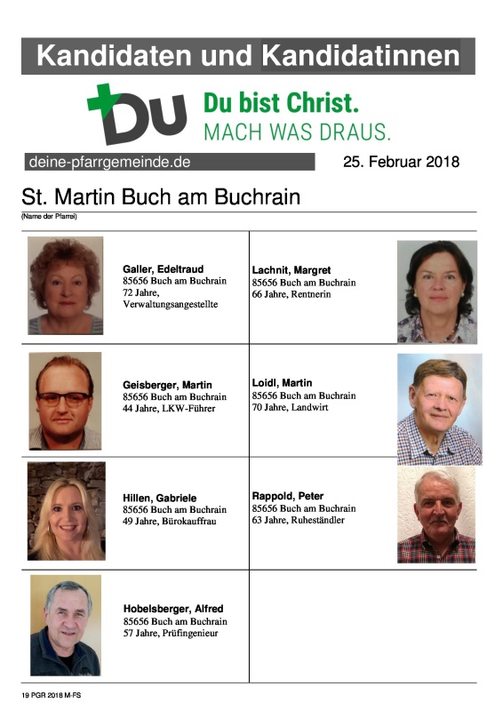 Bucher Kandidaten/innen